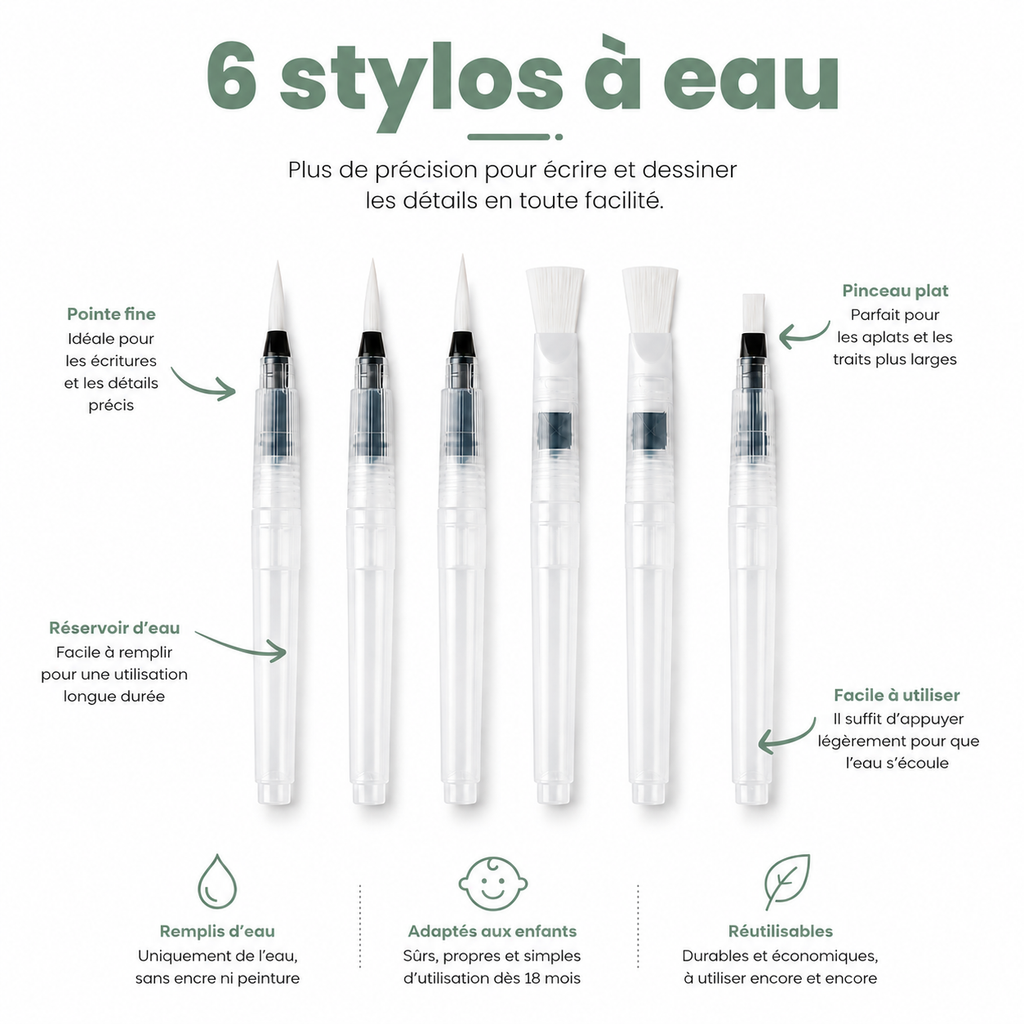 6 stylo à eau